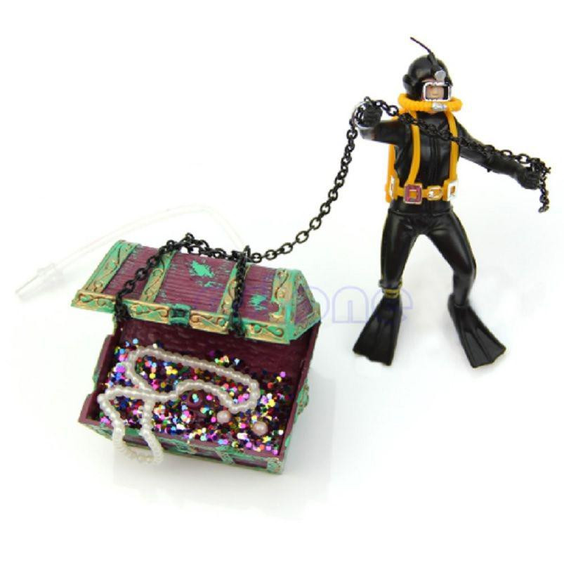 Водолаз декор для акваріума різнобарвний Київ - фото 4