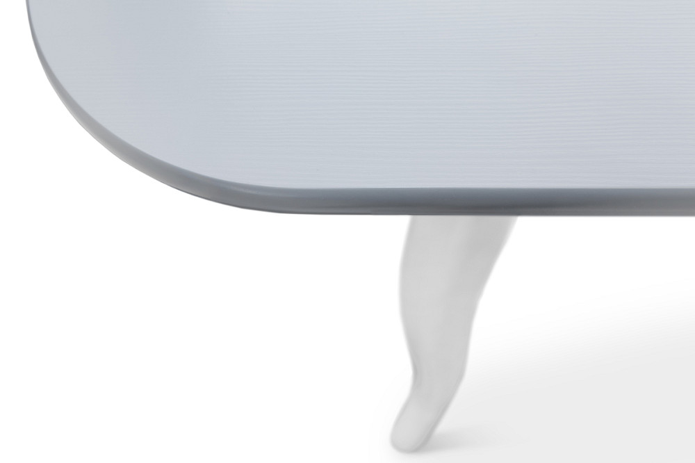 Стіл обідній Кантрі (930+300)*670, сірий/білий Київ - фото 3