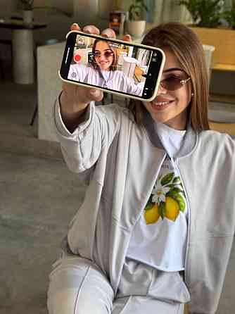 Женский костюм оверсайз с широкими брюками из двунитки Серый 46/48 Харьков