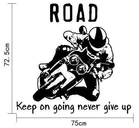 Интерьерная наклейка на стену Мотоциклист Киев - изображение 8