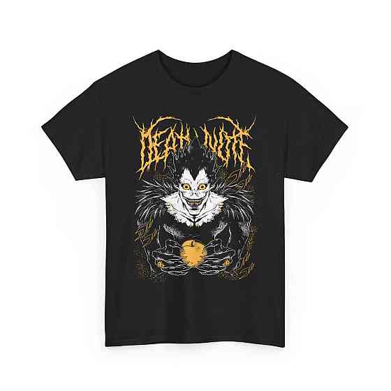 Футболка з аніме принтом Зошит смерті оверсайз (S/M/L) Чорний AnimeJ0174 Дніпро