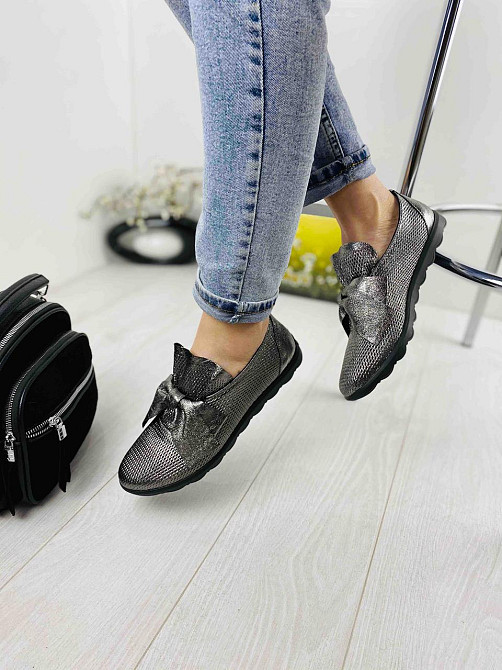 Sothby 's Сліпони жіночі Sothby 's K-378/3 темне-срібло (весна-літо, шкіра натуральна) (3306) л Коломыя - изображение 2