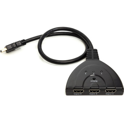Перехідник HDMI to HDMI 3x1 PowerPlant (CA912070) Вінниця - фото 1