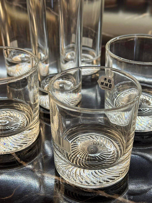 Набір склянок OLens "Киліманджаро" 270 мл 6 шт. низький прозорий для дому та ресторанів 102-697 Київ - фото 2