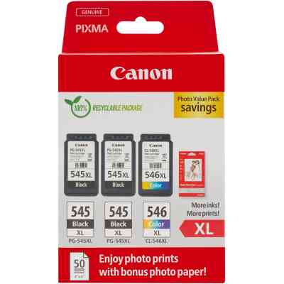 Картридж Canon PG-545/CL-546 MultipackXXL 2xBK+Color (8286B015) Винница