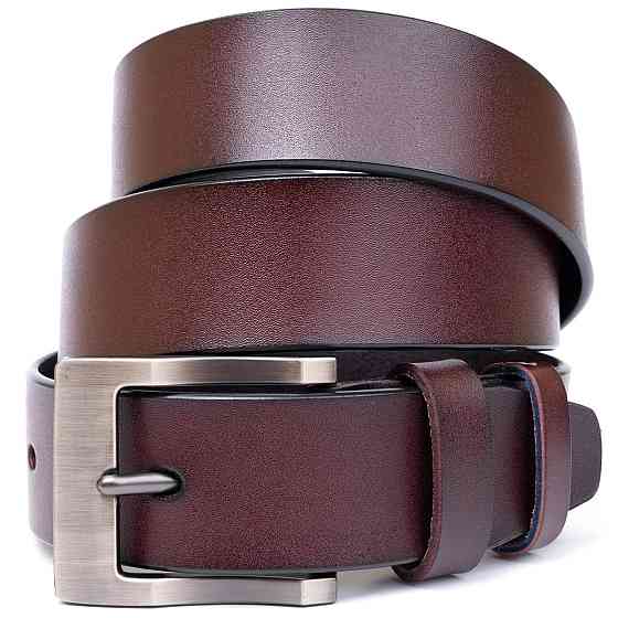 Ремінь чоловічий з класичною пряжкою Vintage 20357 Коричневий Київ