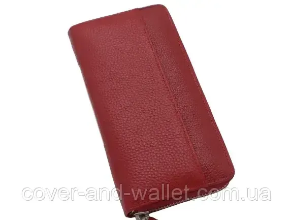 Красный женский кожаный кошелек на молнии с карманом Boston B 208 Киев - изображение 5