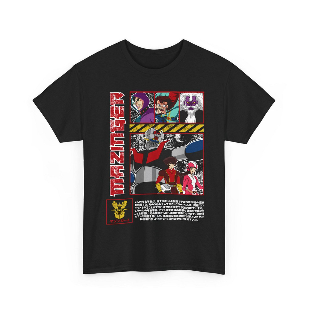 Футболка для хлопчика з аніме принтом Мазінгер З Аніме Коол оверсайз (зріст від 165 до 180) Чорний AnimeJ0051m Дніпро - фото 4