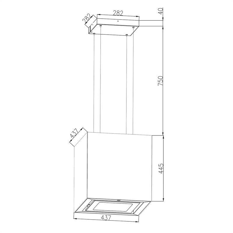 Люстра вытяжка потолочная вытяжка LED стекло зеркальное белый белый (Германия, читать описание) Ровно - изображение 7