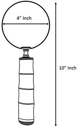 Ручная линза Deconoor 10X с антикварной латунной лупой, для чтения, монет и марок, с костяной ручкой Киев - изображение 4