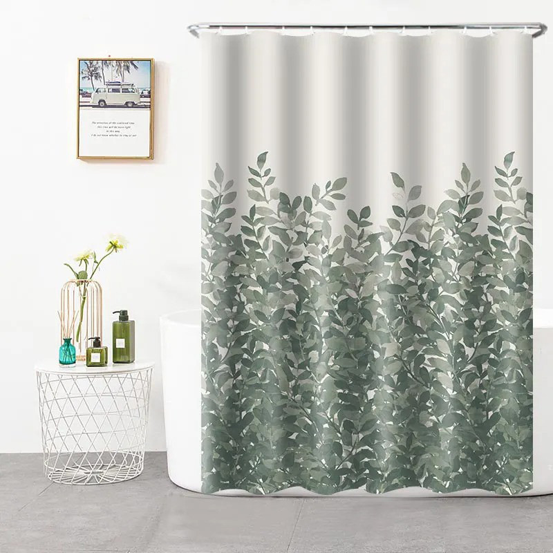 Шторка для ванни з поліестеру водонепроникна Bathlux 180x180 см з кільцями, фіранка для ванної кімнати Кам'янець-Подільський - фото 5