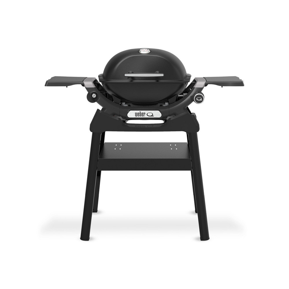 Газовий гриль Weber Q1200N Black з бічними столиками на підставці 1501085 Код: 013095 Рівне - фото 1
