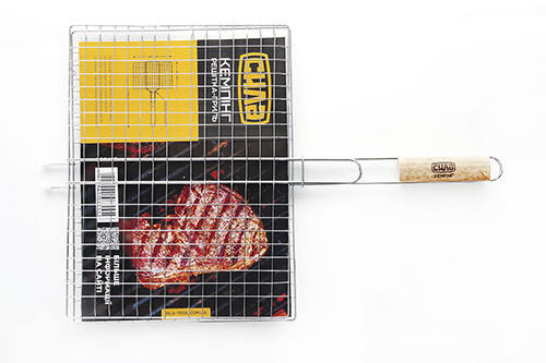 Плоская гриль-решетка 58x40x30 см СИЛА для барбекю Харьков - изображение 1