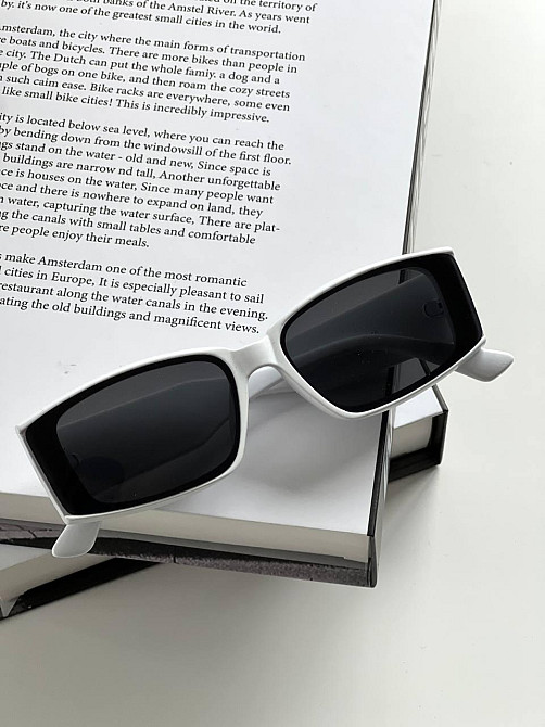 Окуляри унісекс ректангл для середньої особи оправа пластик Київ - фото 5