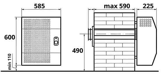Газовый конвектор АКОГ 3-СП темный (EuroSit) Тернополь