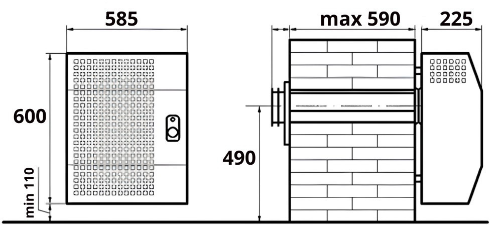 Газовый конвектор АКОГ 3-СП темный (EuroSit) Тернополь - изображение 4
