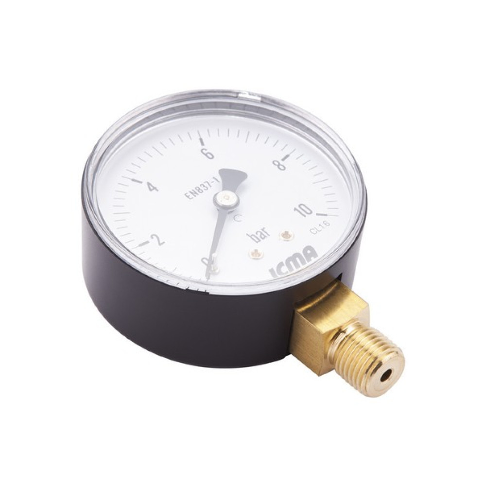 Манометр Icma 1/4" 0-6 барів, нижнє під'єднання No244 Київ - фото 3