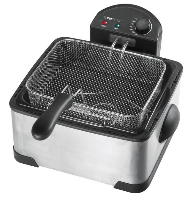 Фритюрница масляная 4 литра с 2 корзинами Clatronic FR (3195) Мощность 2000 Вт Нововолынск - изображение 3