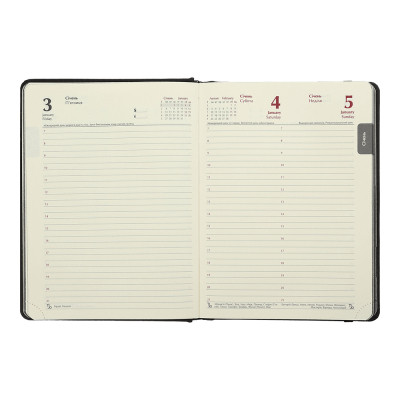 Тижневик Buromax датований 2026 VELOUR, А5 синій (BM.2134-02) Вінниця - фото 6