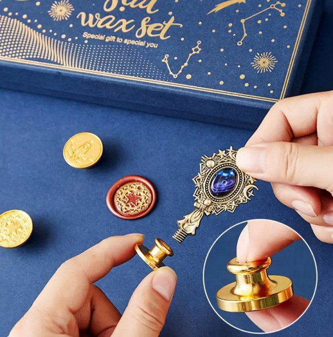 Набор для восковых печатей Wax Seal Set (штамп + воск + ложечка) Киев - изображение 5