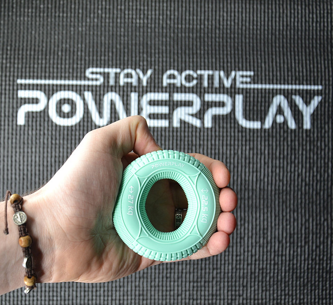 Еспандер кистьовий силіконовий PowerPlay PP-4330 Hand Grip Loops Medium 22.5-27 кг. М'ятний Кам'янське - фото 4