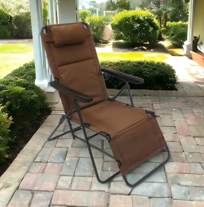 Шезлонг для відпочинку розкладний на 6 положень до 120 кг/ Крісло складане Кривий Ріг - фото 2