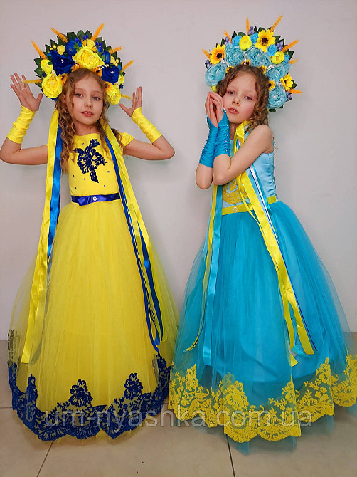 Жовта святкова сукня в патріотичних кольорах Кривой Рог - изображение 5