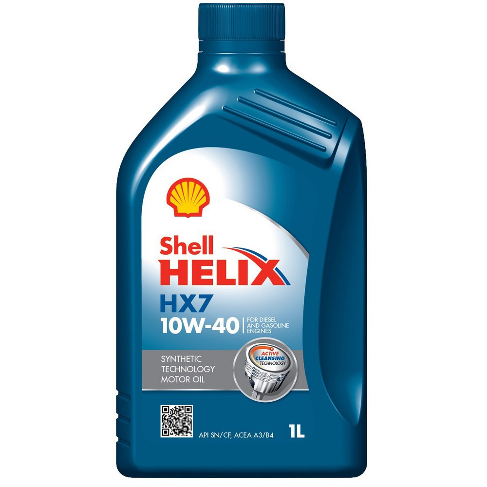 Shell Helix HX7 10W-40, 1л – Напівсинтетична моторна олива для бензинових і дизельних двигунів (2000–2025) Ковель - фото 1