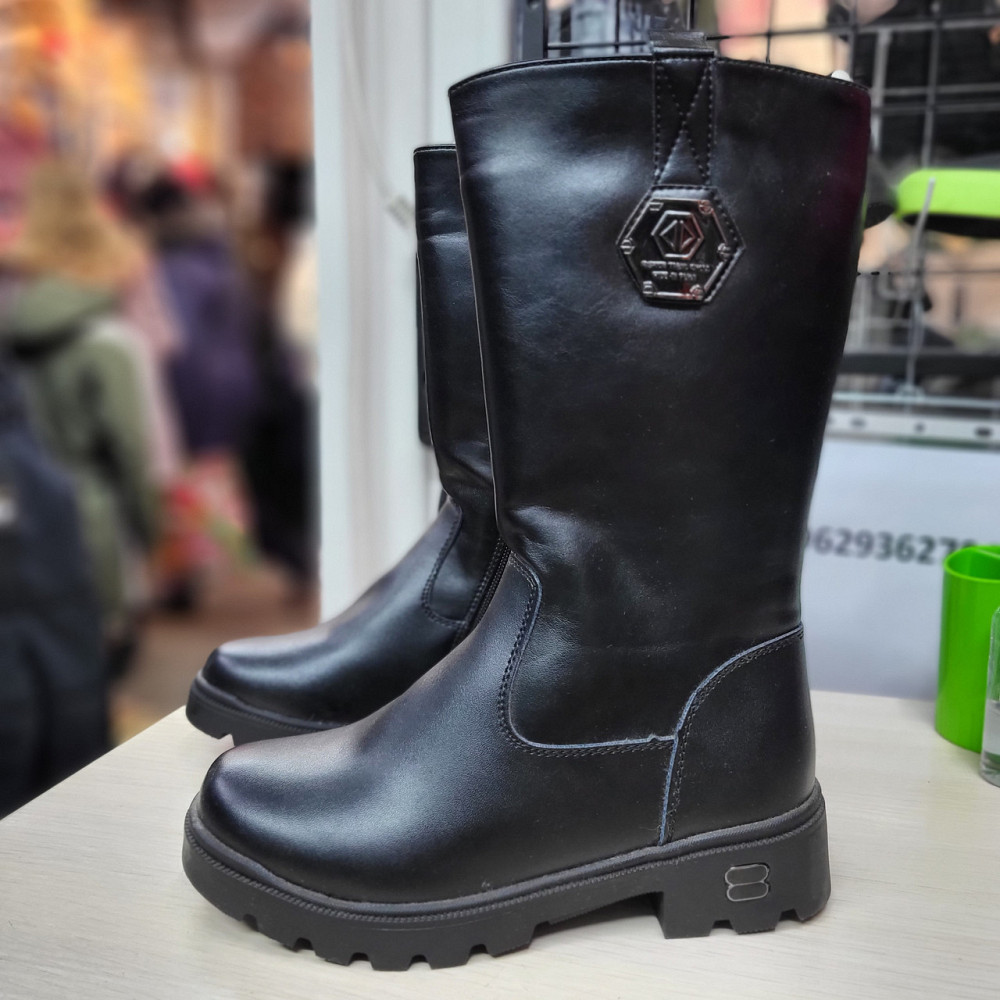 Детские зимние сапоги черные для девочек  34,37 Николаев - изображение 2