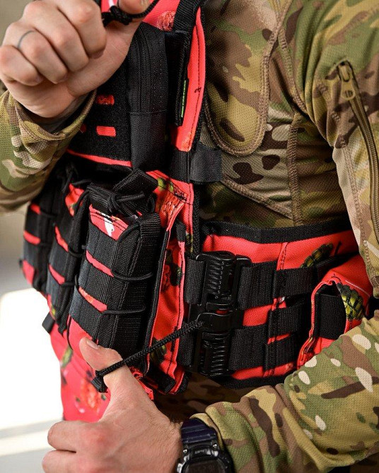 Плитоноска 4 быстрых сброса с напашником NETFLIX RUN   ПП4637 Одесса - изображение 7