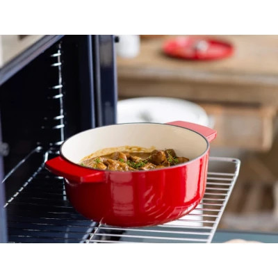 Кастрюля KitchenAid чавунна з кришкою 3,3 л Червона (CC006057-001) Винница - изображение 7