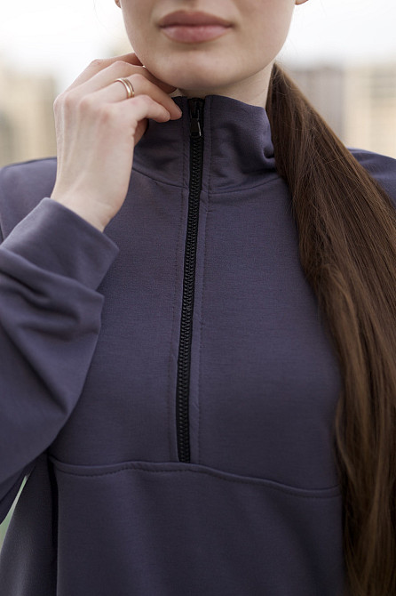 Спортивний костюм жіночий із двонитки "Forever" |  Норма та батал Графіт, 42-44 Київ - фото 9