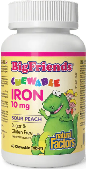 Железо для детей Natural Factors BigFriends Chewable Iron 10 mg 60  жев таб Киев - изображение 1