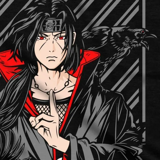 Футболка для подростка мальчика с принтом Наруто Ітачі 2 Размер 160 Anime10120 Днепр