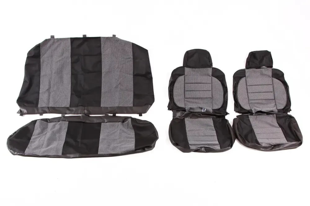 Чехлы на сидушки  2106 Avto-fortuna Пилот с паралоном серые Винница - изображение 1