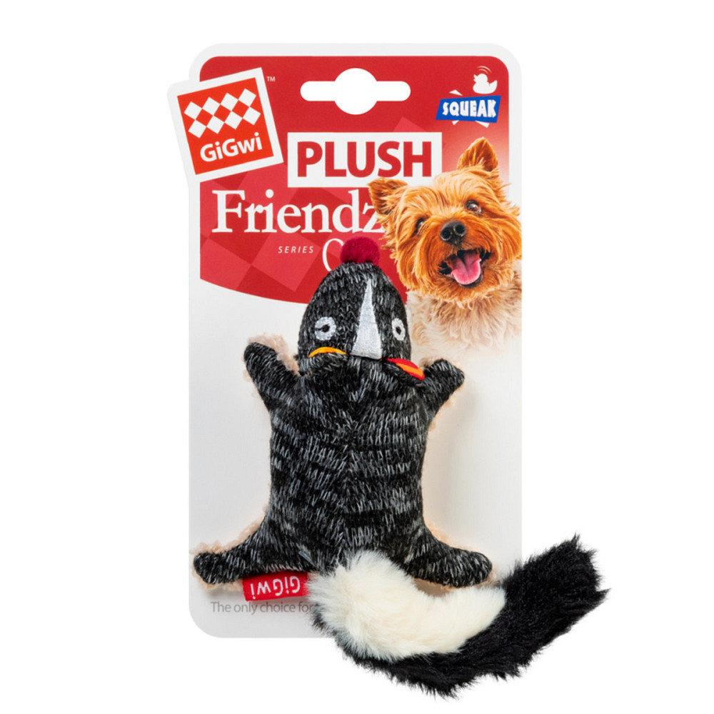 Игрушка для собак Скунс с пищалкой GiGwi Plush Friendz, текстиль, 9 см Киев - изображение 2