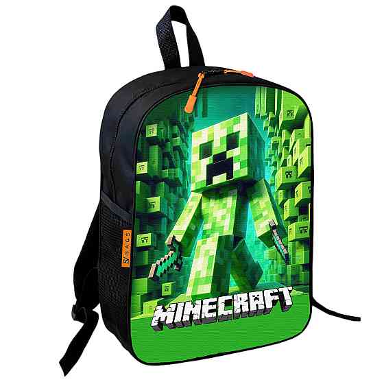 Шкільний рюкзак дитячий Minecraft + Сумка для взуття спортивної форми рюкзак-мішок для хлопчика (01734) Київ