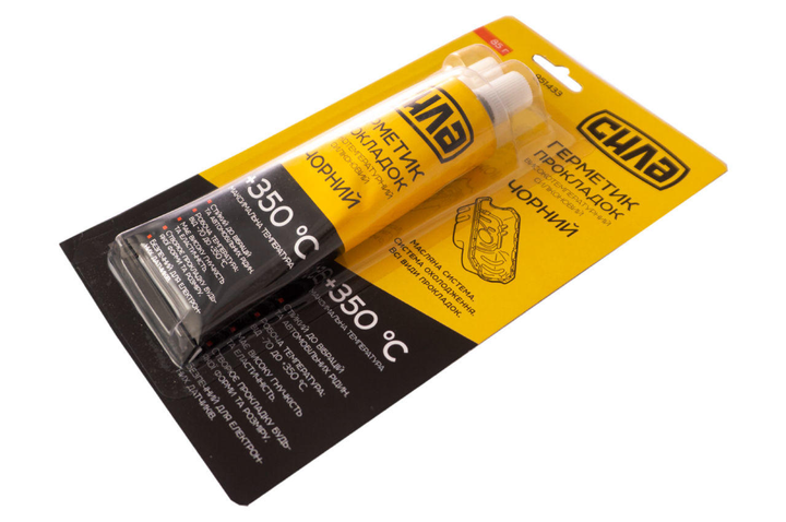 Герметик прокладок силіконовий високотемп.+350С чорний 85г Харків - фото 1