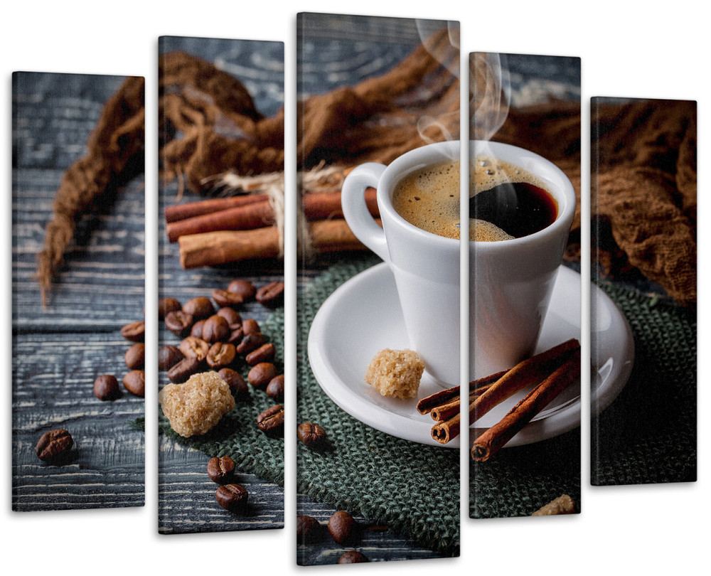 Модульная картина в кухню Кофе Art-362_5 ( 80х118см ) 90х132 см Киев - изображение 1