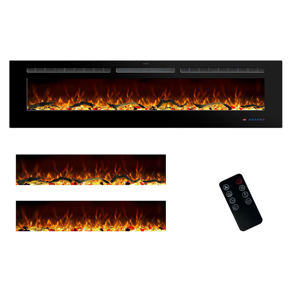 Електрокамін з обігрівом Royal Galaxy 72 RS зі звуком, розсипними дровами, кристалами, кольорами пол Львів - фото 1