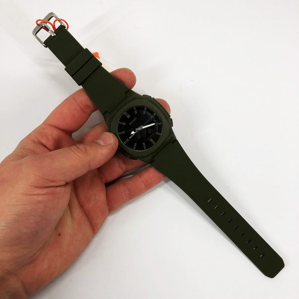 Армійські годинники мілітарі SKMEI 2091AGBK, Стильні спортивні годинники для активного відпочинку QS-62 Івано-Франківськ - фото 1