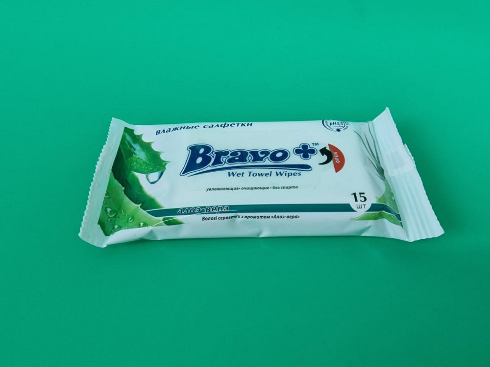 Влажная салфетка  15 шт 