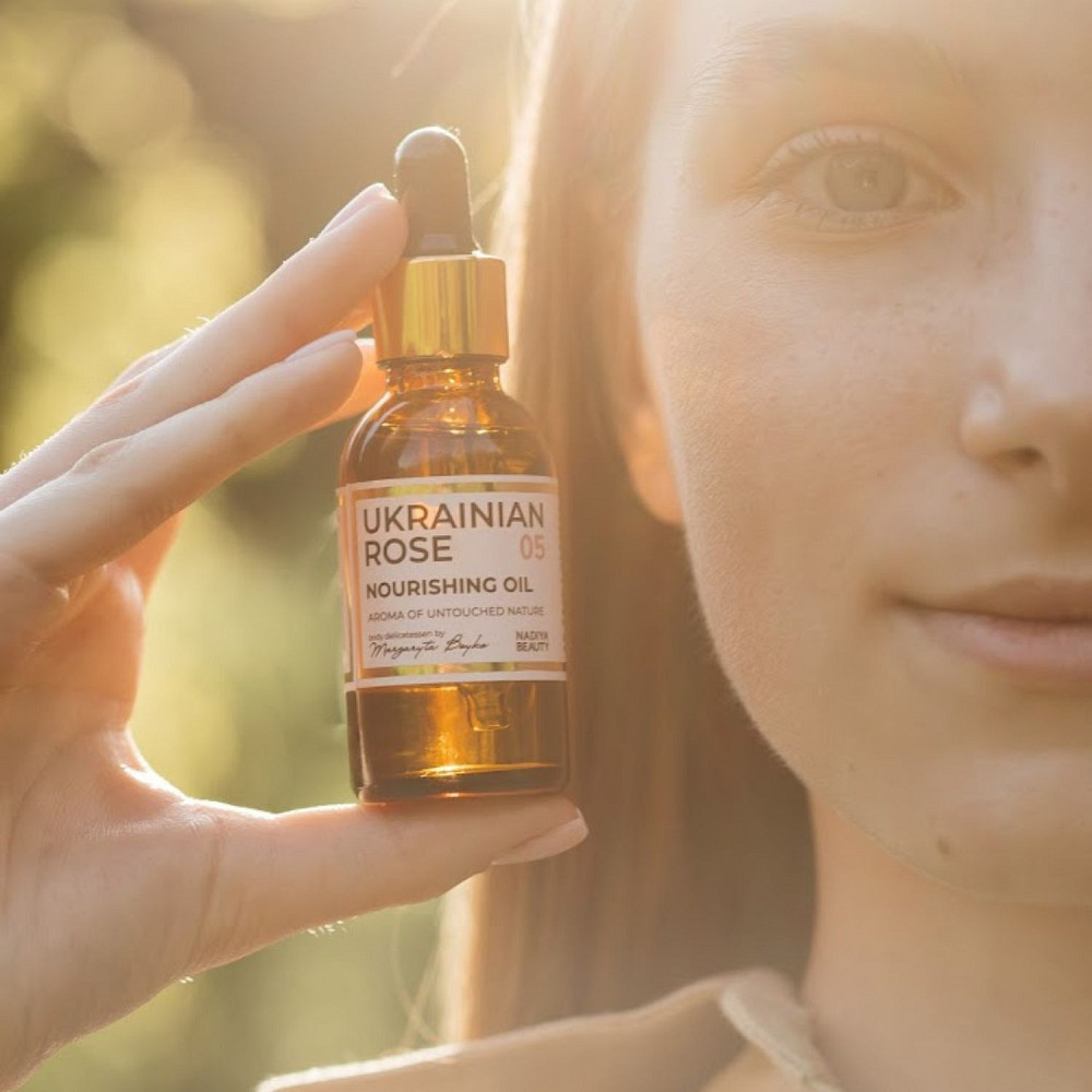 Увлажняющий комплекс натуральных масел для кожи лица и рук с витаминами Ukrainian Rose 30 мл Киев - изображение 2