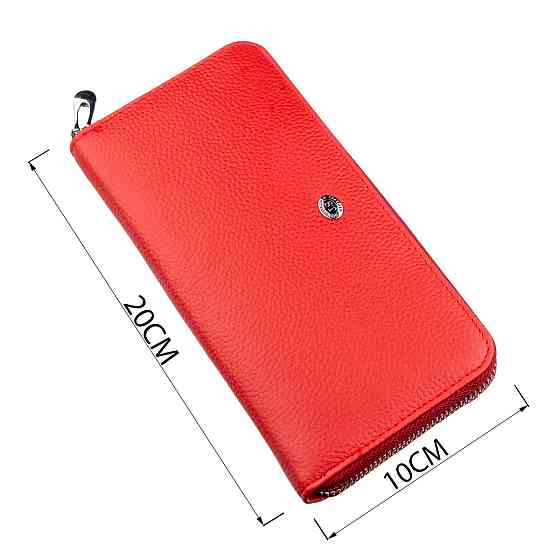 Грациозный женский клатч ST Leather 18862 Красный Киев