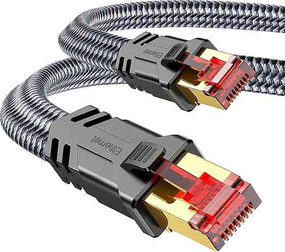 Мережевий кабель патч-корд RJ45 - RJ45 CAT 8 Snowkids 5м Луцьк