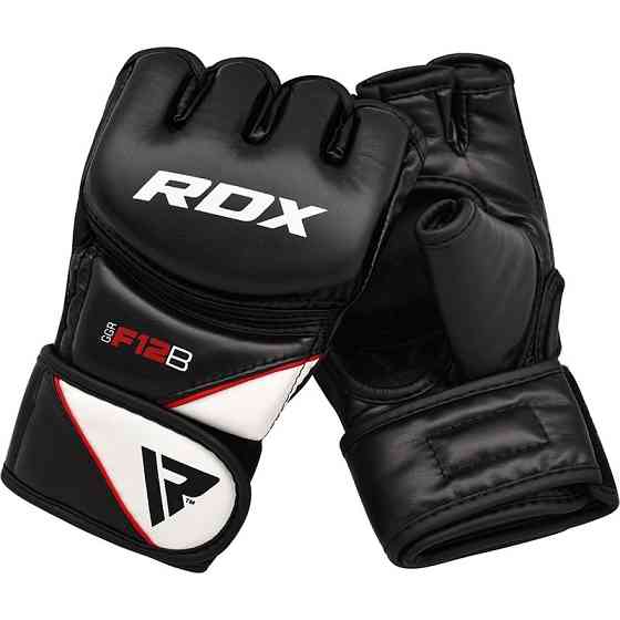 Перчатки для ММА смешанных единоборств рукопашного боя ММА RDX Rex Leather Black размер L Киев