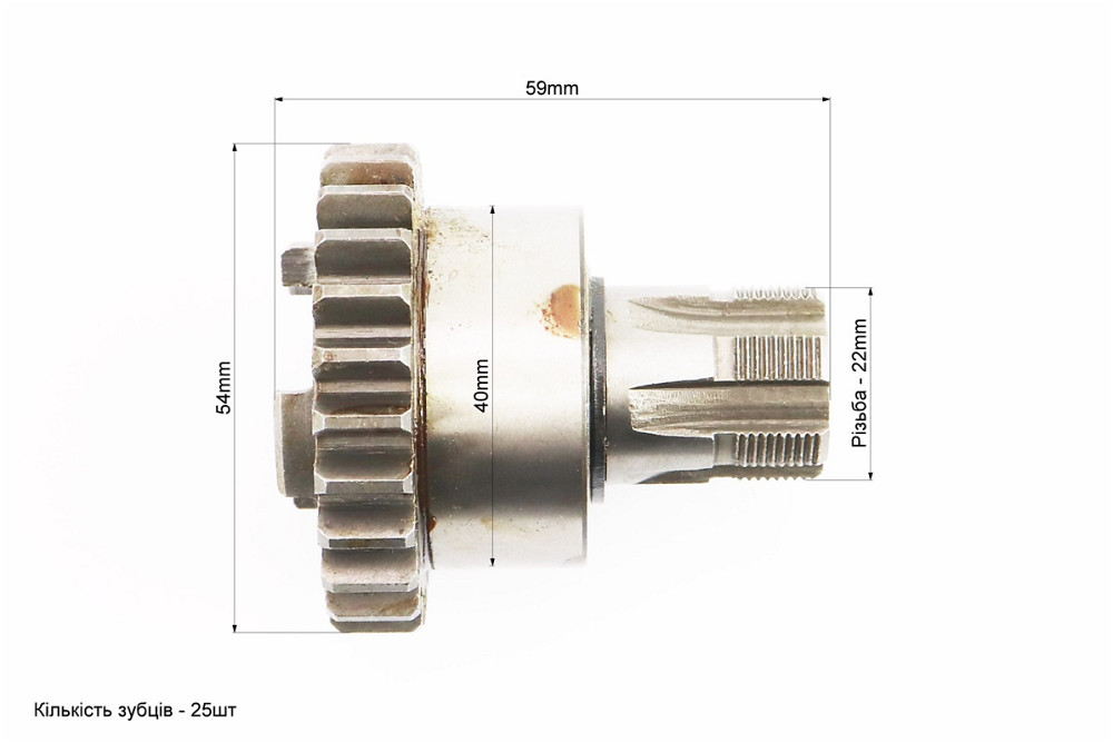 Вал вторинний Z-25 (передньої зірки) Киев - изображение 3
