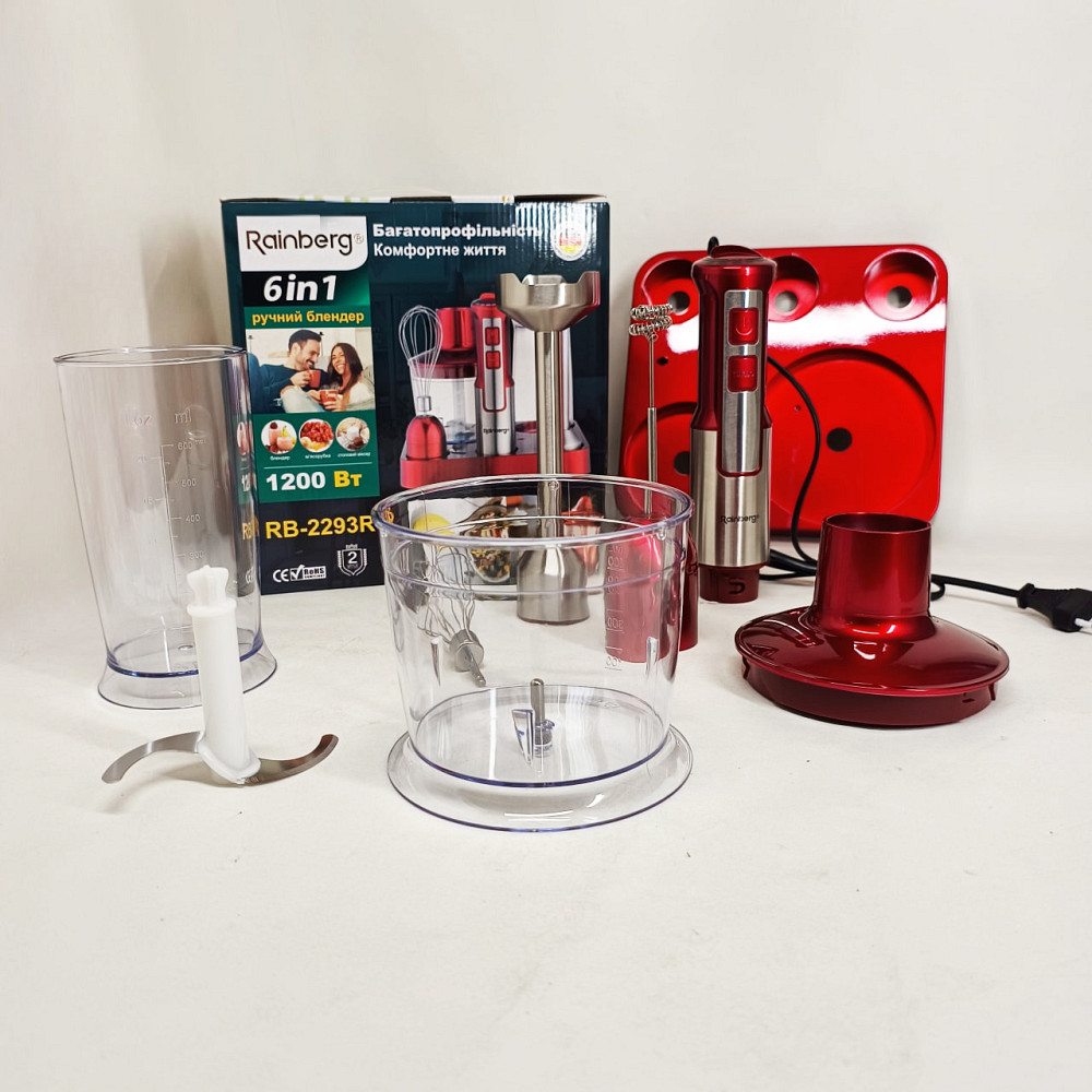 Погружной блендер с миксером с чашей кухонный, Портативный блендер для смешивания CS-59 Львов - изображение 8