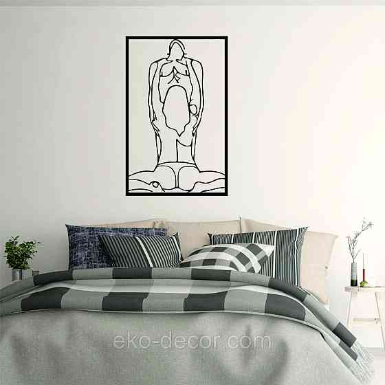 Декоративне настінне Панно «По дорослому 18+», Декор на стіну 90*57 см, Чорний Київ