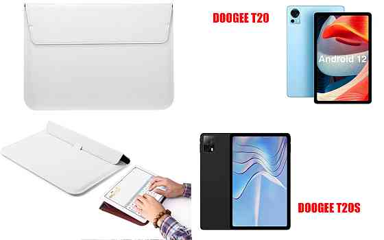 Чохол-конверт VitoCase для DOOGEE T20, T20S, з функцією підставки для планшета Білий Київ